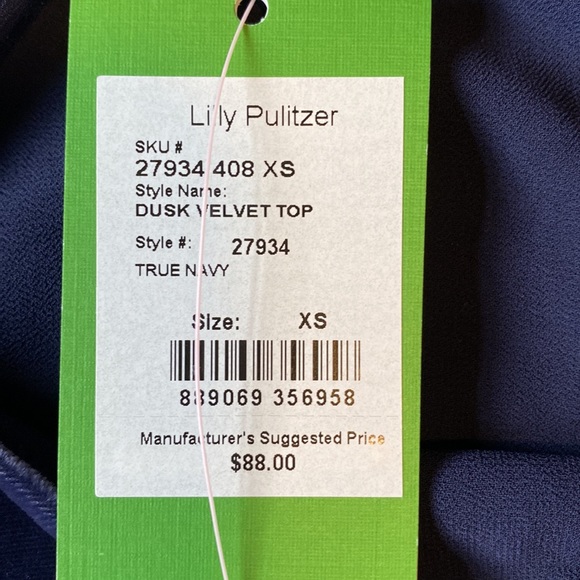 Lilly Pulitzer Velvet Cami Top - Picture 3 of 4